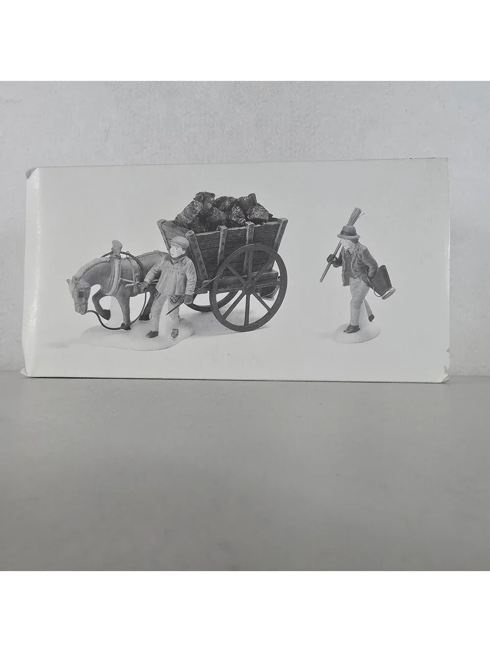 DELIVERING COAL FOR THE HEARTH Dept 56 Heritage Village Collection 58326 Retired